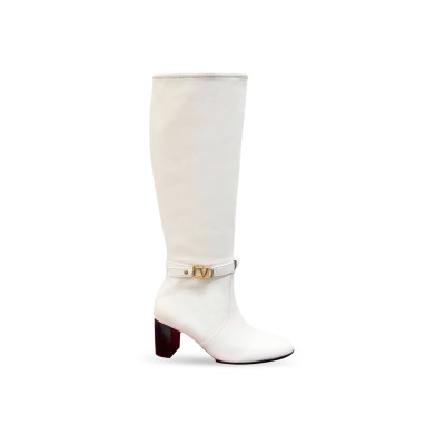 VALENTINO MID-HEELED LEATHER BOOTS 215478 VALENTINO MID-HEELED LEATHER BOOTS 215478